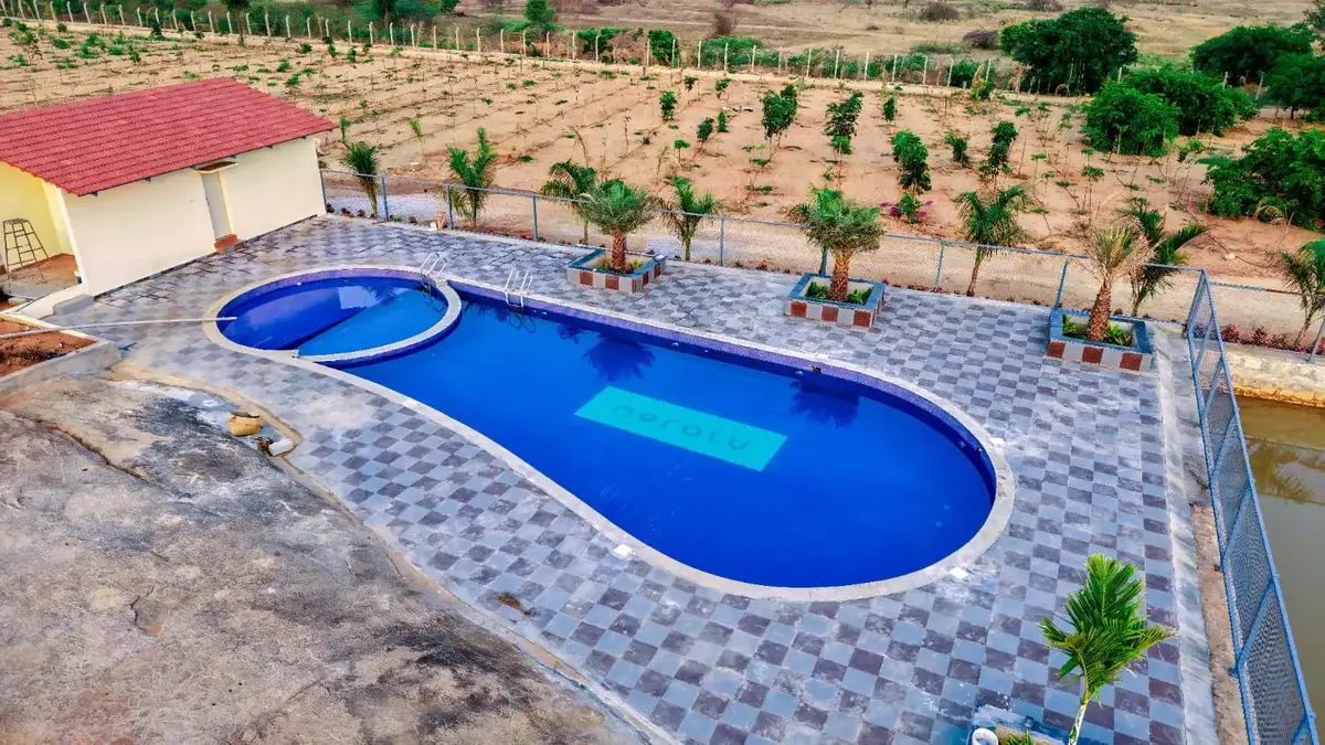 Actual swimming pool at Sandal Valley
